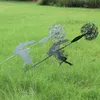 Ogród Dekoracyjne Stacz Wróżki i Dandelions Dance Razem Metal Ogród Yard Art Decor Lawn Krajobraz Rzeźba Dekoracja Q0811