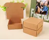 100pcs Kraft gift packaging cardboard paper box,small natural handmade soap kraft craft box,kraft carton paper box 211014