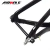 Cadres de vélos de route en fibre de carbone Airwolf cadre de vélo de course sur piste cadres de vélo XS/S/M/L/XL taille 700*25C frein à disque BSA fit groupe mécanique Di2