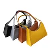 Female Single-Shoulder Bag Solid Color Large Capacity Handbag for Women, Yellow/Blue/Black/Brown