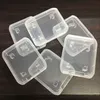 Memory Card Case Transparent SD Memory-Card boxes Plastic Storage Retail Package TF-Card Packing Storage Cases DH0896