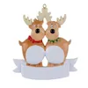 Neue festliche Weihnachtsspielzeug -Ornamente Dekorationen Quarant￤ne ￜberlebende Harz Orament Creative Toys Geschenkbaumdekoration Maske Schneemann Sanitierte Familie 2022