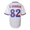 # 82 Richie Goodman Plain Abbigliamento Hip Hop Pantaloni a vita bassa Abbigliamento da baseball Camicie abbottonate Uniformi sportive Maglia da uomo S-XXXL