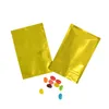 Желтое плоское нижнее уплотнение молнии пластиковые украшения упаковки сумки 100 шт. / Лот RECLOBALE алюминиевая фольга ZIP замок Уплотнительные пакеты сумки