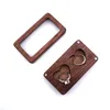 Holz Schmuck Boxen Geschenk Wrap Transparente Fenster Halskette Anhänger Lagerung Kreative Paar Ring Box Hochzeit Liefert