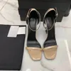 Moda sandali di lusso estate donna classica tacchi alti rossi Collocazione lettere uniche Abito da sera in vera pelle scarpe da sposa più scatola da scarpe