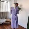 Vintage Francês Vestido Floral Coreano Chiffon Mulheres Manga Curta Fada Verão Verão Sundresses Elegant Senhoras Roupas 210604