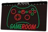 TC1172 Game Room Console Light Sign Dual Color 3D Engraving