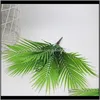 Decorative Flowers Wreaths Artificial Palm Tree Green Leaf Plants Plastic Potted Bonsai Leaves Garden Home Wedding Table Ornaments Dec 2Wplc