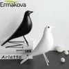 Ermakova a figurine de século médio figurine casa animal pomba de paz mascote europeu casa bar decoração de café 210804