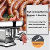 Hachoirs à viande électriques Machine en acier inoxydable devoir saucisse Stuffer robot culinaire meulage hachoir agitateur mélangeur