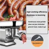 Matprocessor Slipning Mincing Machine Köttkvarn Sausage Maker Electric Meats Mincer Tillverkare Kök Vitvaror 220 V