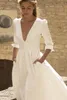 Women Dress Temperament Deep V Neck White Dresses Woman Party Night Maxi Backless Large Hem Ball Gown Plus Size 210524