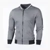 Hommes Zip col montant veste hommes rue coupe-vent manteau hommes vêtements de sport décontractés épais Jacquard Plaid extérieur M33 Maxs voitures porter