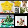 Moldes 6Pcsset Cookie Stars Shape Fondant Biscuit Cutter Mold 3D Cake Baking Tool Herramientas de decoración Pygxb 3Mbfk