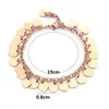 Link, Chain Titanium Steel Mini T-letter Multi Peach Heart Bracciale da donna Commercio estero Love (piccolo)