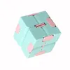 Infinity Cube Candy Color Puzzle Anti Toy Finger Hand Spinners Fun Toys For Adult Kids Adhd Stress Relief Gift2095032