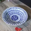 Piatti Piatti 78 pollici cinese vintage blu e bianco porcellana cena piatto in ceramica Jingdezhen piatto rotondo bistecca torta di frutta Hold4188528