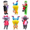 Mascot CostumesNew Adult kids Party costums Alien Inflatable Costumes Dress Up Funny Carry On Santa Pants Halloween Carnival clown costumeMa