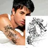 Tatuagens temporárias Body Art Sticker Esboços Tatuagem Adesivos De DesignShoulder / Peito Preto Grande tamanho sexy Tatoo para mulher e homem
