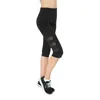 Hohe Taille elastische Frauen Mesh Legging Hosen schwarz sexy Fitness Sport Hosen mit Tasche geerntete Hosen Legging 210607