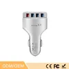 QC3.0 4 USB -portar snabb snabb laddning av billaddare 5v 7a billaddare Auto Power Adapter för iPhone 12 13 14 15 Samsung S20 S23 S24 HTC S1