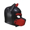 Escravo acolchoado látex borracha cão capuzes para bdsm bondage filhote de cachorro cosplayerótico máscara trajes para sexintimacy bens para casais flertando y3803455