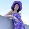 sexy velvet slit bodycon party mini dress women summer leopard print purple side club strap sun 210427