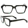 Moda Güneş Gözlüğü Çerçeveleri Vintage Asetat Gözlük Çerçevesi Kadınlar Tam Jant Optik Gözlük Marka Tasarımcısı Şeffaf Lens Gözlüğü Retro Miyopi Eyeglas