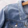 コロバフ新しいファッションターンダウンカラー女性のジャケット韓国の街路壁長袖サッシボタンデニムコートポケットトップ210430