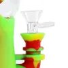 Water Bong Курение Bongs Cokah Силиконовые трубы стеклянные трубы H DAB Bubbler Bubbler Oil Rigs Higarette Tobacco