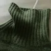 Pulls pour femmes Pull en cachemire femmes col roulé tricoté pull en laine long lâche épais chaud mode décontracté femmes s 220906