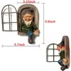 Garden Decorations Gnome Dwarf resin jewelry cartoon Trinket handicraft white beard old man6727498