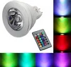 RGB LED Spot Lights E27 GU10 MR16 Spotlights de Alumínio LED Remoto Indoor Controlando Decoração de Natal LED Spot Lamps