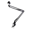 FOXNOVO Uitschuifbare opname Microfoon Houder Hang Boom Scissor Arm Stand met Mic Clip Tafel Montageklemmicrofoons