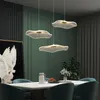 Nordic minimalist restaurant lotus leaf pendants Lamp living room vill high rise duplex pendant lighting stairs home decor lights