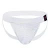 Mäns badkläder Mens Athletic Supporter Jockstrap Briper Wetlook Underkläder underbyxor underkläder Elastisk midjeband BULGE POUCH OPEN BUPANTIES