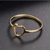 ファッションシルバーローズゴールドカラーハート型のリングの女性ブライダル結婚式の婚約指輪USサイズ。6.7.8.9.10 210507