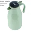 Garrafas de água chaleira isolamento inteligente garrafa térmica em casa grande capacidade de vidro revestimento de café 211013