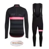 Pro Team Rapha Radtrikot Set Winter Thermal Fleece Langarmshirts Trägerhosen Kits Fahrrad MTB Kleidung Fahrrad Maillot Ropa ci246K