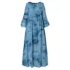 Casual Dresses Rayon Long Sleeves Vestidos Floral Printed Sundresses Female Baggy Robe Femme Women Autumn Oversized
