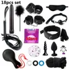 Acquista Kits Kits Plush Bondage Dildo Vibrator Games Whip Gag Nipple Mintegne per le coppie di donne Prodotti 2107223052946