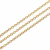 10 Yards Doorgaan / Roll Gold Stainlesteel Link Chain Curb Collier Cubaanse Link Ketting voor Mannen en Dames Gift X0509