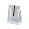 Frosted Transparent Plastic Food Packing Bags Baking Stand Up Pouches for Nuts Grains Dry Goods