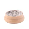 Herb Grinder Log Two-Layer Wood Smoking Grinder Diameter 55mm Wood Round Tobacco Grinder grinder Smoking Accessories sea shipping T2I51894