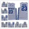 Custom Kentucky Wildcats Anthony 23 Davis Basketball Jersey Devin Booker Demarcus Cousins ​​Karl-Anthony 12 Towns John Wall Tyler Herro Rajon Rondo Ashton Hagans