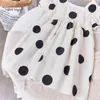 Gooporson Dzieci Sukienki dla Dziewczyn Lato Moda Koreański Kropki Księżniczka Dress Eleganckie Vestidos Pretty Little Children Costume Q0716