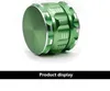 63mm 4 parti Herb Grinder in lega di alluminio in lega di alluminio Petalo poligonale striped tabacco grinder grande frantoio shredder strumento fumo strumento