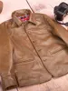 Vestes pour hommes Veste de frein en cuir véritable Vintage Brown Cowhide Manteau Hommes Classique Casual Japonais Amekaji Haute Qualité