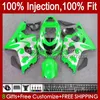 Corpi per stampi ad iniezione per SUZUKI GSXR750 GSX-R750 GSXR-750 K4 2004-2005 43No.61 GSXR 750 Verde argento 600 CC 750CC 600CC GSXR600 04 05 GSXR-600 2004 2005 Kit carenatura OEM